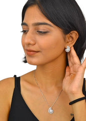 Silver Enchanted Cascade Pendant Set