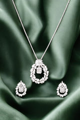 Silver Sparkling Serenity Pendant Set
