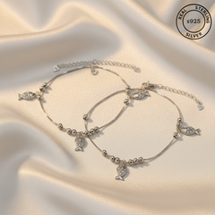 925 Sterling Silver Shoal Anklets