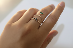 Blissful Charm Stack Ring