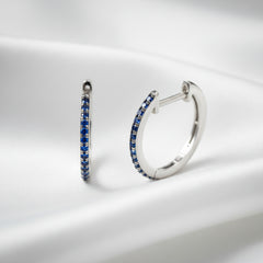 Berry Bloom 925 Sterling Silver Hoop Earrings