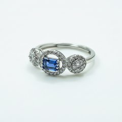 925 Sterling Silver Azure Grace Ring