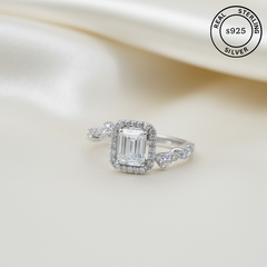 Lumi Square 925 Sterling Silver Ring