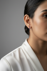 Berry Bloom 925 Sterling Silver Hoop Earrings