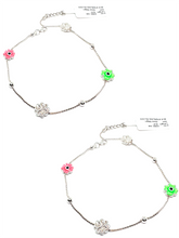 925 Sterling Silver Evil Eye Anklets(pair)