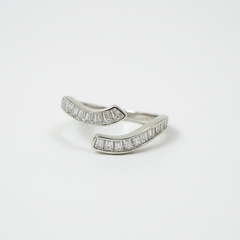 Sleek Arc 925 Sterling Silver Open Ring
