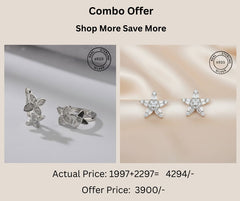 925 Sterling Silver Studs & Earrings Combo