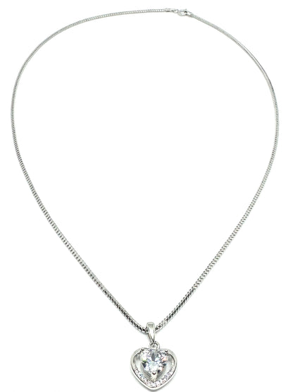 925 Sterling Silver Valentine Pendant with Chain