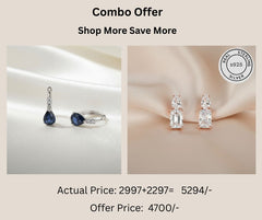 925 Sterling Silver Studs & Earrings Combo