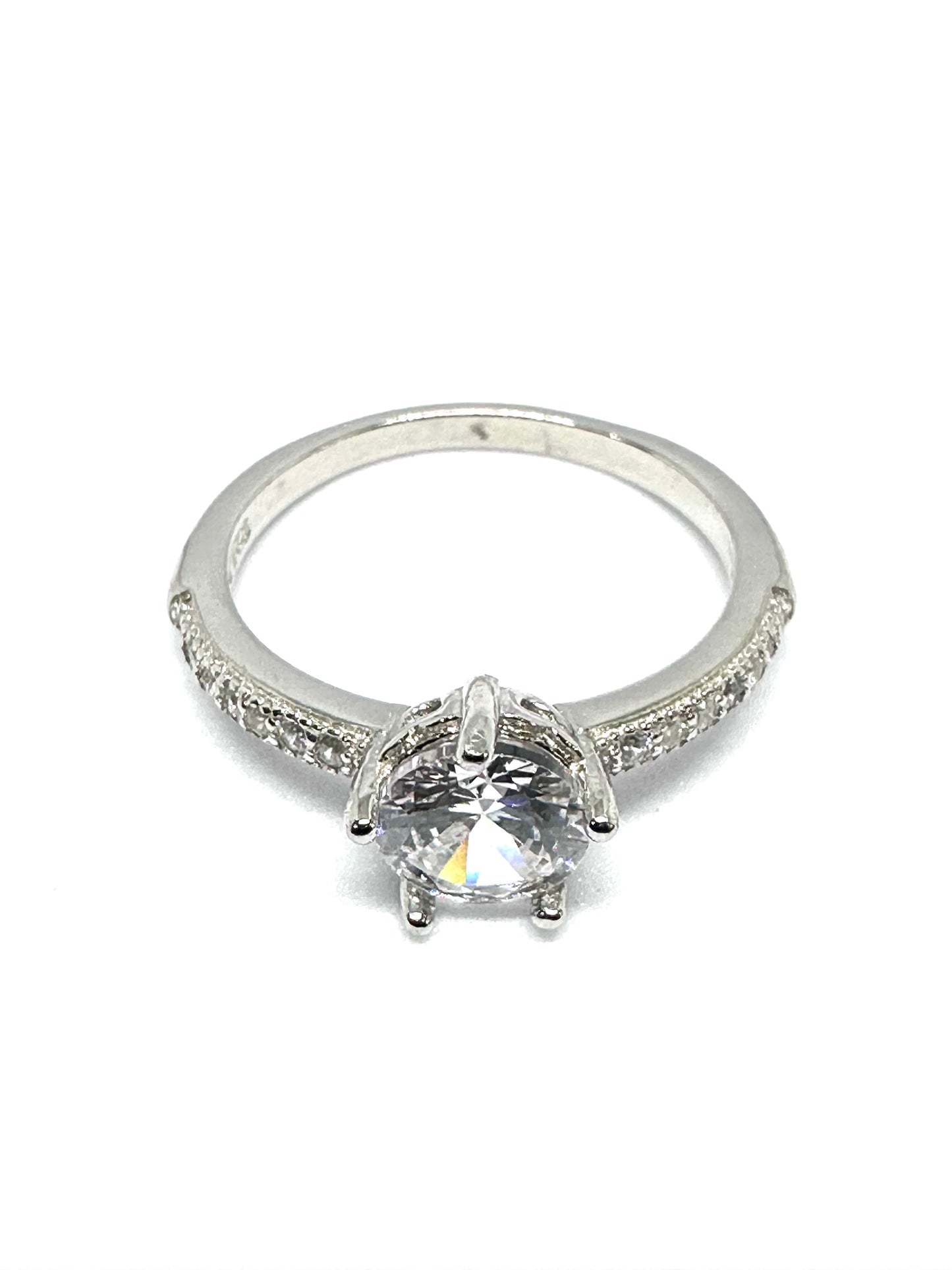 925 Sterling Silver Solitaire Ring