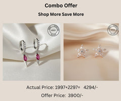 925 Sterling Silver Studs & Earrings Combo