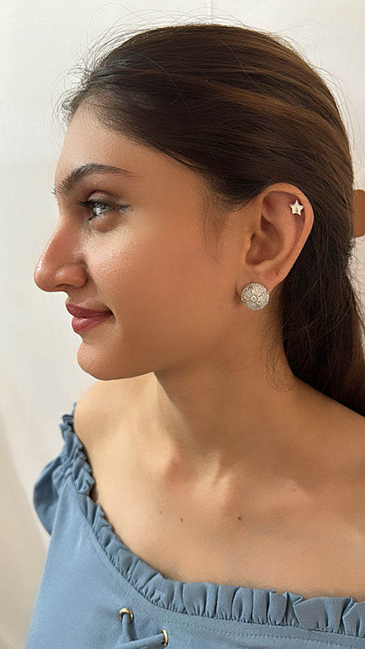 Splendor 925 Sterling Silver Ear Studs