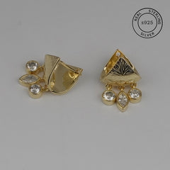 Gold Shimmering charm dangles