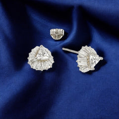 Silver Zircon Radiant Studs