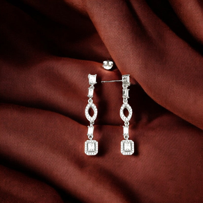 Silver Radiant Elegance Danglers