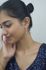 Silver Minimal chic Danglers
