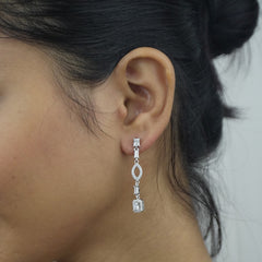 Silver Radiant Elegance Danglers