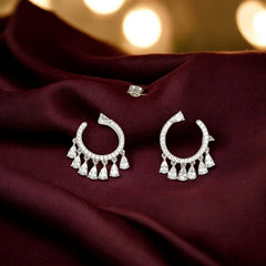Silver Zircon Charm dangles