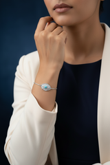 Silver Evil Eye bracelet