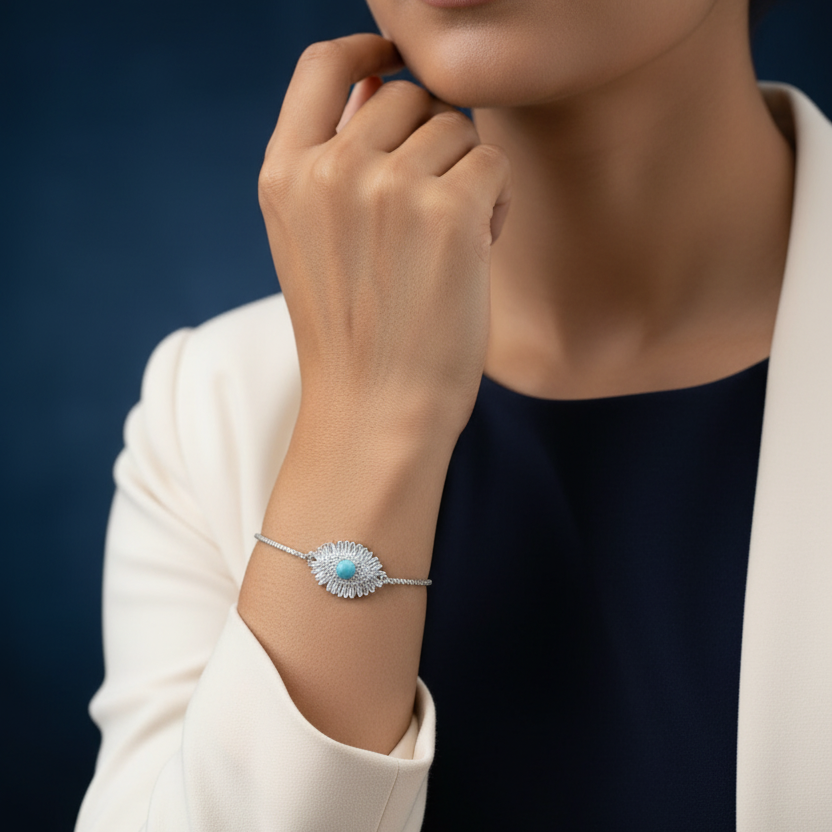 Silver Evil Eye bracelet