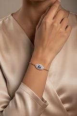 Rosegold Evil Eye bracelet