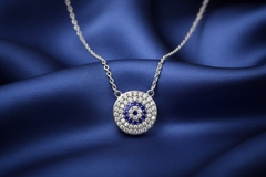 Silver Evil Eye Necklace