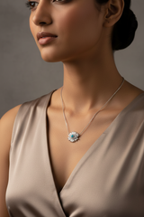 Silver Evil Eye Necklace