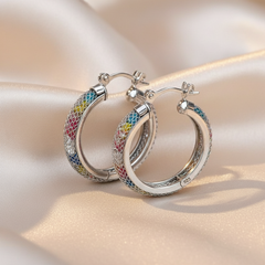 925 Sterling Silver Radiant hoops