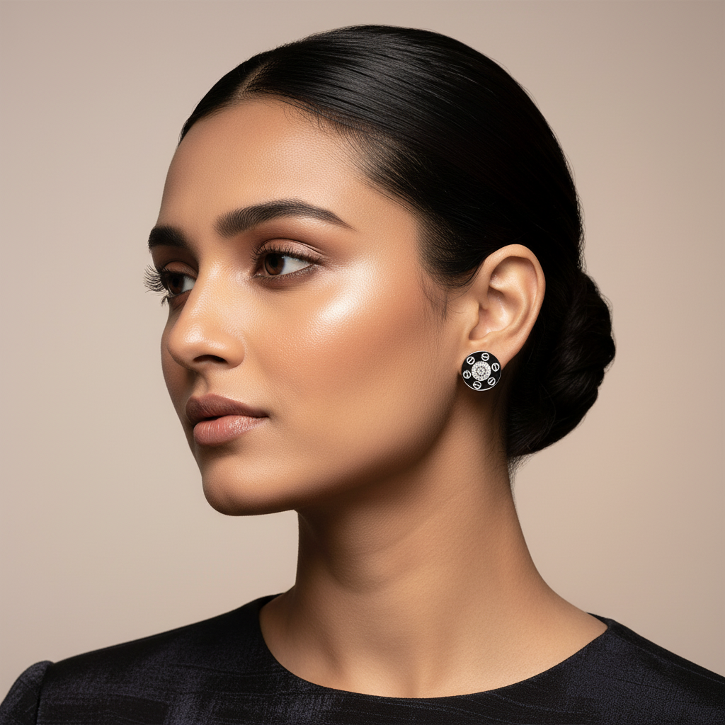 925 Sterling Silver Round Studs