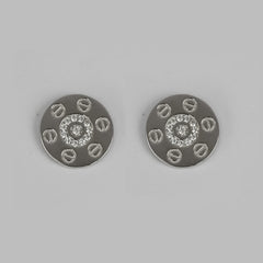 925 Sterling Silver Round Studs