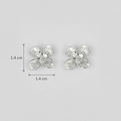 925 Sterling Silver Floral Studs