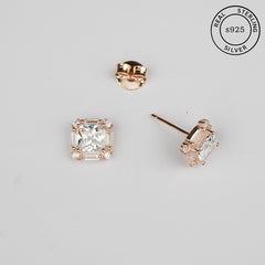 925 Sterling Silver Rosegold Royal Studs