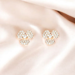925 Sterling Silver Rosegold Sparkling Studs