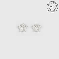 925 Sterling Silver Twinkling Star Studs