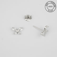 925 Sterling Silver Butterfly Studs