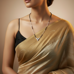 Timeless Leaf 925 Sterling Silver Mangalsutra