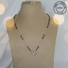 Radiant Zircon 925 Sterling Silver Mangalsutra