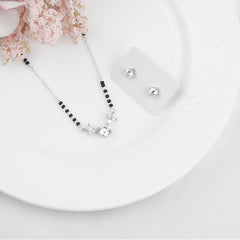 Radiant Zircon 925 Sterling Silver Mangalsutra