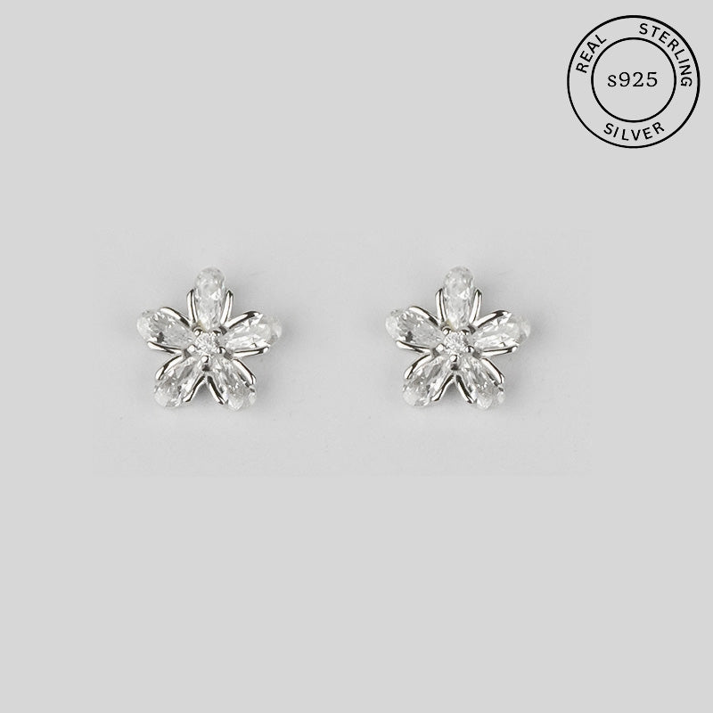 925 Sterling Silver Blossom Glow Studs