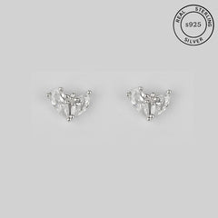925 Sterling Silver Graceful Wings Studs