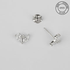 925 Sterling Silver Graceful Wings Studs