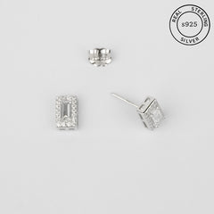925 Sterling Silver Elegance Radiance Studs