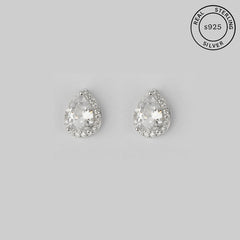 925 Sterling Silver Teardrop Studs