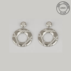 925 Sterling Silver Circle Dangles