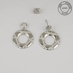 925 Sterling Silver Circle Dangles