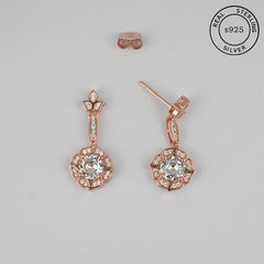 925 Sterling Rosegold Vintage Drop Dangles