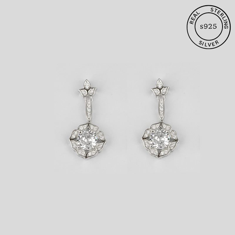 925 Sterling Silver Vintage Drop Dangles