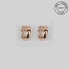 925 Sterling Silver Huggie Hoop Earrings