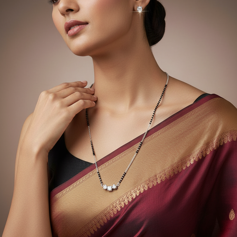 Eternal Shine 925 Sterling Silver Mangalsutra