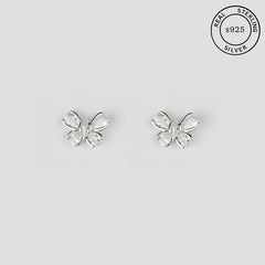 925 Sterling Silver Butterfly Bliss Studs